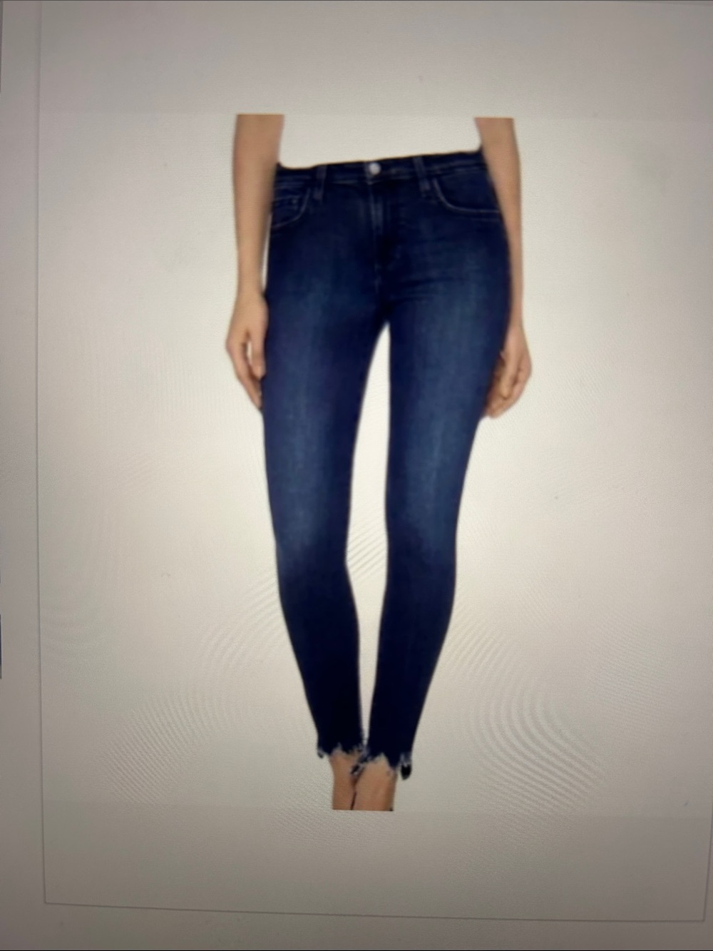 Joes High Rise Skinny Ankle Raw Hem Jeans